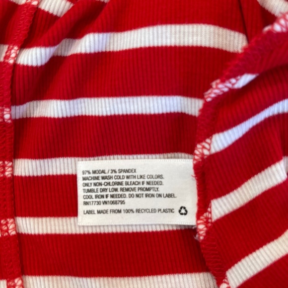 Merona Striped Tunic Tank Top w/ High Low Hem - Picture 7 of 7